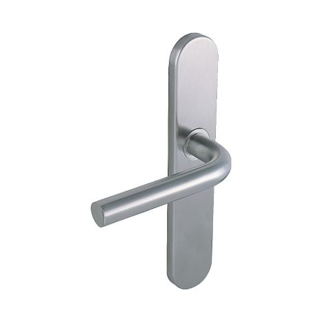 Poignée de porte intérieure - Linox - Vachette - Gris - Bec de cane - 195 mm