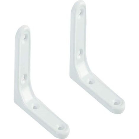 Escuadra de angulo metalica (2 uds) 75x75 mm Blanco (1/3)