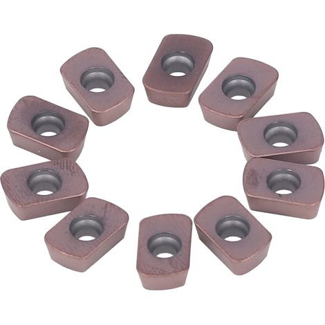 10 pièces plaquettes de tournage carbure réversibles revêtues pour fraisage bois porte-outil tour CNC (1/5)
