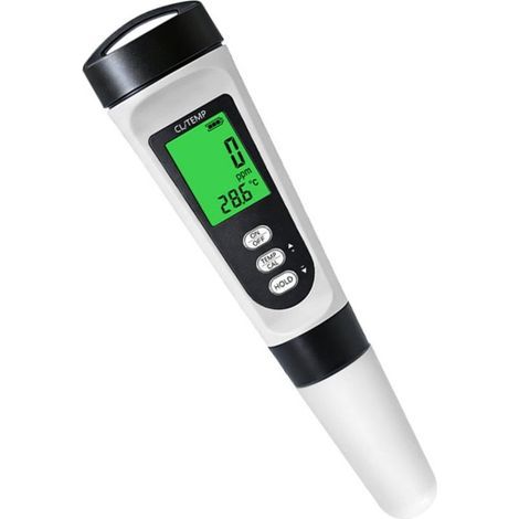 2-in-1 Wassertester für Schwimmbäder: Chlorinator und Thermometer, digital, für Trinkwasser, Aquarium, Schwimmbad und Whirlpool. (1/5)