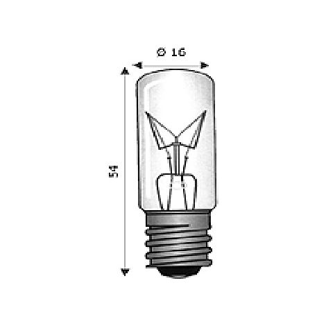 Lampada E14 16×54 24V 10W WIM4102150 indicatore pannello strumenti