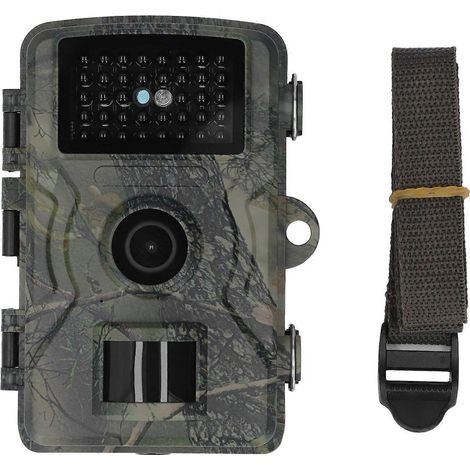 Caméra de surveillance animalière IP66 1080p avec 38 LED pour la chasse et le pistage, idéale pour la sécurité domestique.