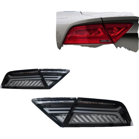 Conjunto de luces traseras LED, compatible con Audi A7 2011-2014, color blanco MP, estilo Enhance LED. (1/2)