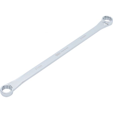 BGS Doppel-Ringschlüssel extra lang SW 21 x 23 mm - 1186-21x23 (1/5)