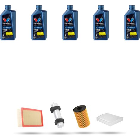 Kit tagliando 4 FILTRI e 5L OLIO compatibile con Audi A4 (B8) 2.0 tdi 110kw dal 2013 al 2016 (1/5)