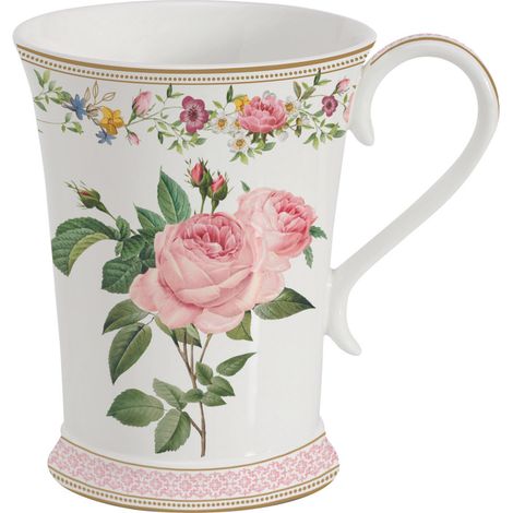 TAZA PORCELANA ROSAS 300 ML CHANT DES ROSES + CAJA REGALO