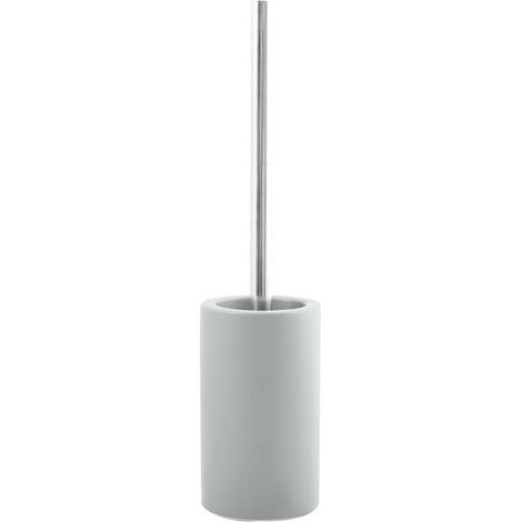 Brosse wc avec support Céramique TUBE-MATT Gris Clair Spirella