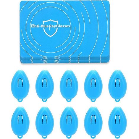 Lot de 10 cartes de test et de détection anti-lumière bleue professionnelles, carte génératrice de lumière bleue (1/5)