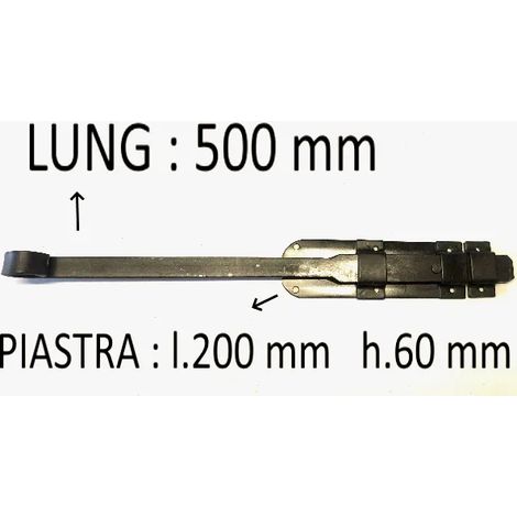 CATENACCIO MANFREDI IN FERRO ZINCATO NERO CM 50
