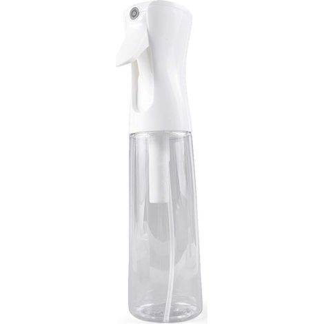Vaporisateur d’Eau, Pulvérisateur de Coiffure, jet de brume fine continue Bouteille de Vaporisateur 300ml Bouteille d'eau en plastique vide pour la coupe de cheveux, coiffeur, styliste, nettoyage(Tran (1/5)