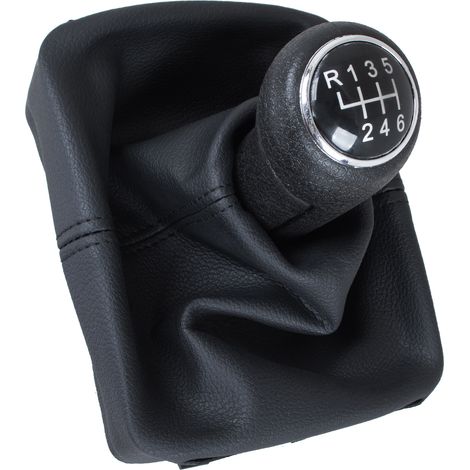 Pomo de palanca de cambios y funda para caja de cambios de 6 velocidades para VW Polo IV (2001-2009) (1/5)
