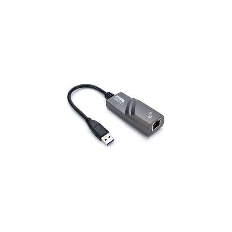 USB-Ethernet-Adapter, USB 3.0 auf RJ45 Ethernet-Adapter, Netzwerk 1000 Mbit/s LAN-Adapter, kompatibel mit Windows 10/8.1/8/7/Vista/XP, Mac OS 10.6 und höher, Schwarz (1/5)