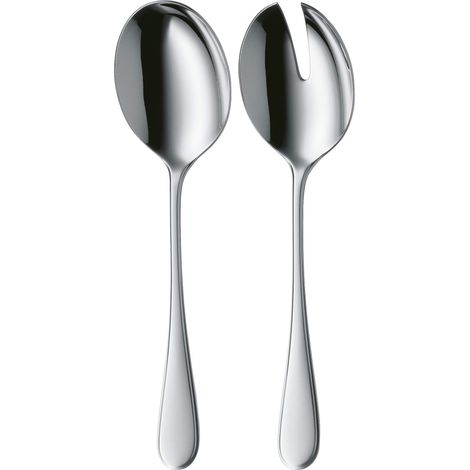 Couverts à Salade en Acier Inoxydable 23,7 cm, Fourchette à Salade, cuillère de Service, en Acier Inoxydable Poli, résistant aux Rayures, va au Lave-Vaisselle (1/3)