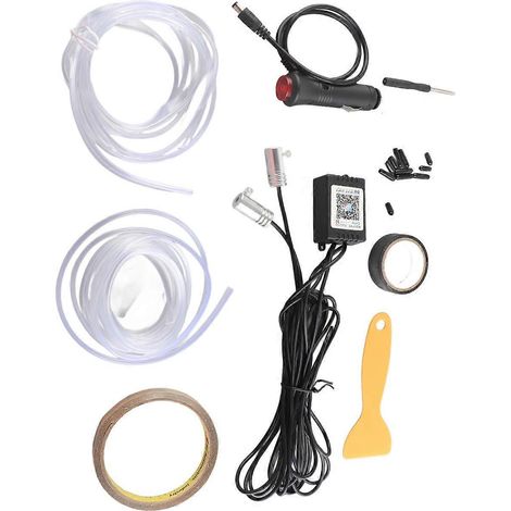 Neonlichtröhren RGB LED-Streifenleuchte für den Fahrzeuginnenraum, Armaturenbrett- und Konsolenmontage, passend für Tesla-Modelle
