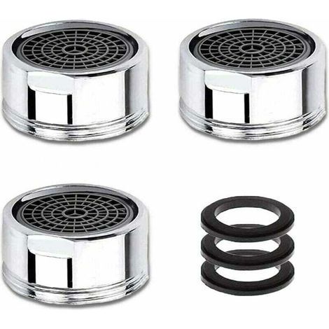M20 3 PCS Faucet Aerators with Stainless Steel Filter, Water Savers, 20mm Male Thread for Faucets (1/4)