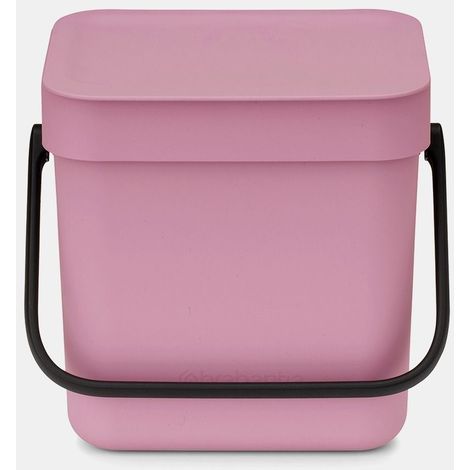 Brabantia Sort & Go 3 L Rectangular Plástico reciclado Rosa (1/5)