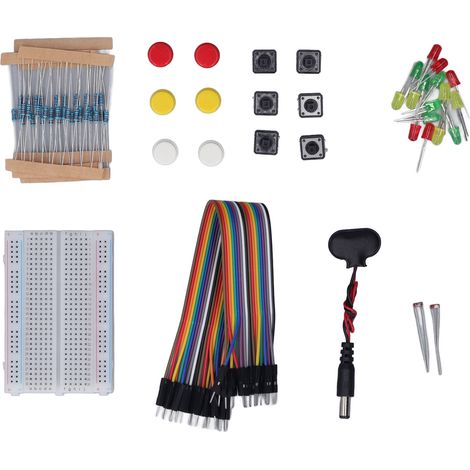 Kit électronique de démarrage, composant de développement d'assortiment amusant avec planche à pain 400 trous pour R3 (1/5)