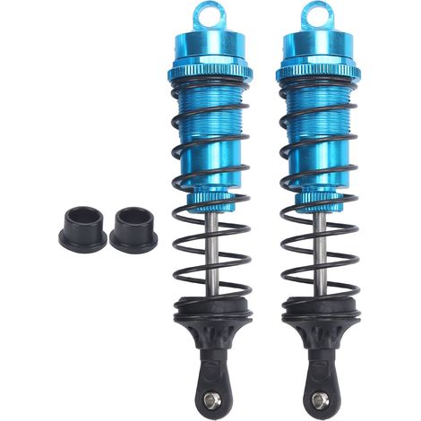 2 amortisseurs métalliques remplis d'huile réglables RC pour HSP/HPI 1/8 crawler bleu (1/5)