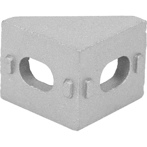 30 Stück Aluminium-Eckwinkel, 2 Löcher, rechtwinklig, L-Form, für 2020 Aluminiumprofile (1/5)