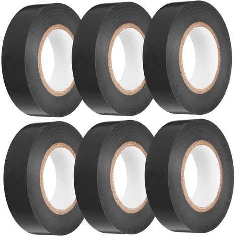 6 rouleaux de ruban isolant noir haute température pour réparation (1/5)
