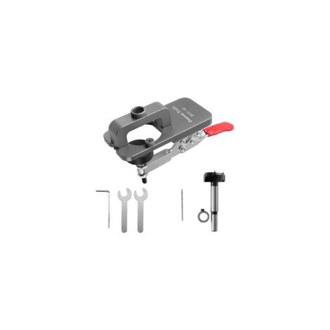 Bohrschablone für Holzbearbeitung, 35-mm-Scharnierbohrschablone mit Befestigung aus Aluminiumlegierung – Crezuo (1/4)