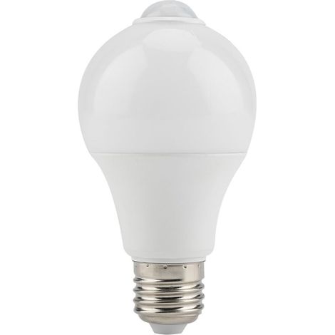 E27 LED PIR Bewegungsmelderlampe Glühbirne mit Körperkontakt AC85-265V Reinweiß (5W) (1/5)
