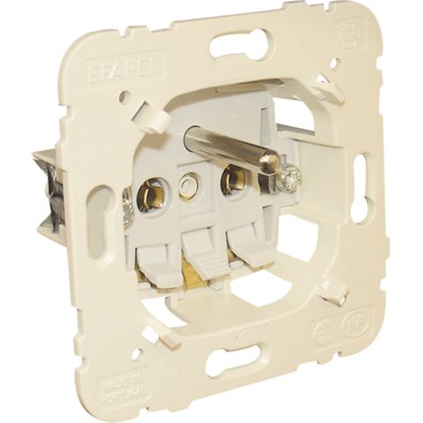 Poussoir simple blanc Efapel Logus 90