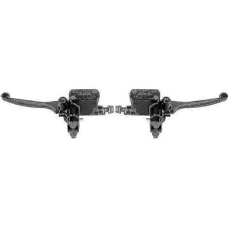 Maître-cylindre de frein universel 22 mm pour moto, levier de guidon, embrayage hydraulique, compatible avec Honda, Yamaha, Kawasaki et Suzuki (1 paire) (1/5)