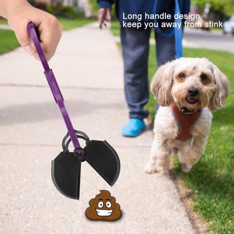 Pelle À Caca - Manche Long 70 Cm - Pour Chiens - Violet - 1 Pièce
