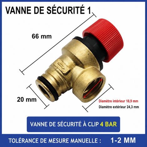 Soupape de sécurité en laiton n°1 1/2 pouce 3 bar pour chaudière murale 1 4 3bar réf – Livraison gratuite