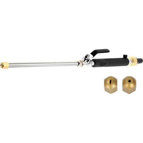 Buse de pression pour tuyau d'arrosage Buse de tuyau d'arrosage robuste pour lavage de voiture, de douche pour animaux domestiques, pulvérisateur d'arrosage portable outil de nettoyage (1/5)