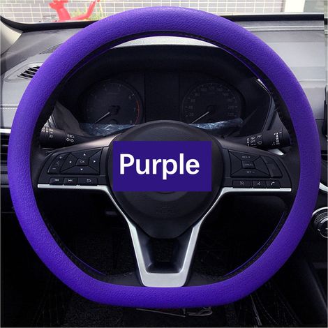 Cover Pour Volant - En Silicone Non Glissant - Universel 32 À 40 Cm - Pour Voiture Camion - 1 Pièce (1/5)