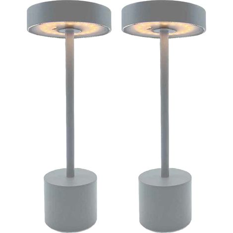 Juego de 2 lámparas de mesa inalámbricas H30CM ROBY