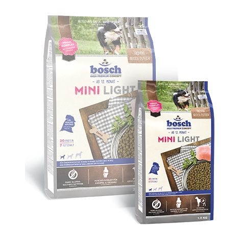 bosch HPC Mini Light Cibo secco per cani in sovrappeso di piccola taglia (fino a 15 kg) 1000 g (1/2)