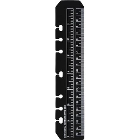 Règle flexible en plastique A5 de 20 cm pour cahier (1/4)