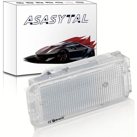 LED de Courtoisie Dous la Porte, Lampes de Coffre à LED Canbus Lampes à Bagages Glovebox Blanc Brillant Compatible avec 206 T1 206 T3E 207/307/308/3008/RCZ C2/3/4/5/8,1 Pièce (1/5)