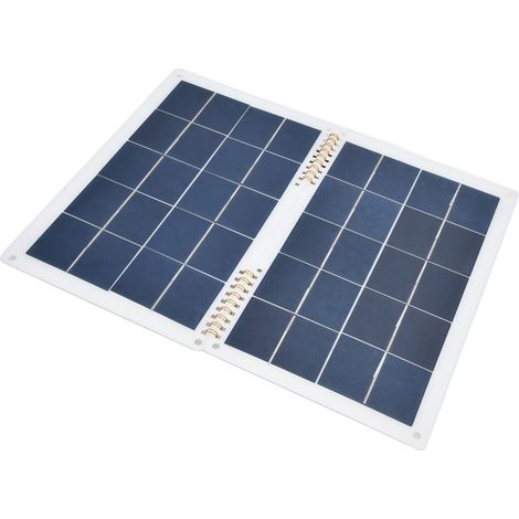 Kit Solaire 20W Monocristallin Léger Étanche pour Voiture Camping-Car Bateau