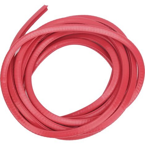 Bande Adhésive Protection Carrosserie Anti-Collision Auto, Joint de Porte, Boudin Mousse, Grattoir Pare-Chocs, Autocollant Rouge, 5 Mètres (1/5)