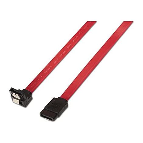 Cable SATA Aisens A130-0156/ SATA Hembra - SATA Hembra/ Hasta 0.1W/ 768Mbps/ 50cm/ Rojo (1/2)