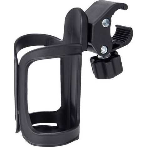 Portabottiglie universale per passeggino/bicicletta, nero, compatibile con la maggior parte dei modelli – (1/5)