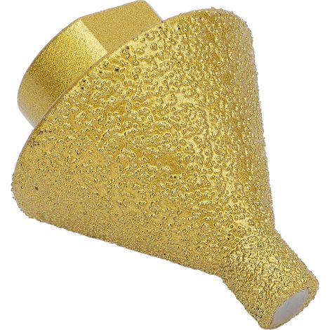 Fraise à chanfreiner diamantée conique pour meuleuse d'angle, pour le perçage, l'agrandissement et le chanfreinage du marbre, du carrelage et du quartz, diamètre 38 mm, M14 (1/5)
