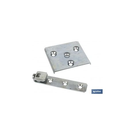 Pack mit 12 verzinkten Kleiderhaken 53mm für den Hausgebrauch