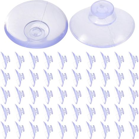 Lot de 100 Petites Ventouses à Crochet en Pvc pour Fenêtre en Verre, Légères Forte Adhérence, Cuisine et Salle de Bain (1/5)