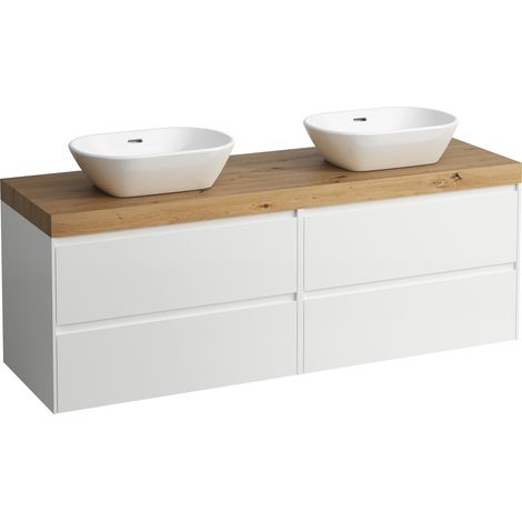 LAUFEN LANI encimera de lavabo roble silvestre incl. mueble bajo