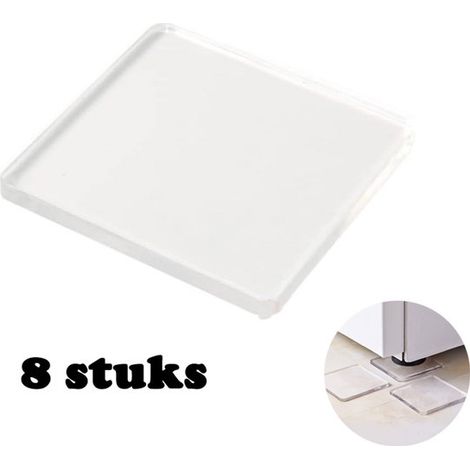Ensemble de 8 tapis anti-vibrations, amortisseurs de vibrations pour machines à laver, tapis de protection pour tapis de course, coussinets amortisseurs, pieds de machine à laver, insonorisation (1/5)