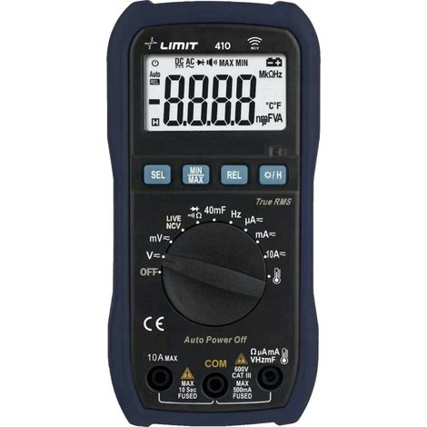 Limit DM 410 Kompakt-Multimeter mit beleuchtetem LCD-Bildschirm