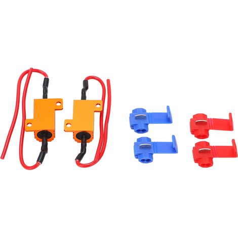 Lot de 2 résistances LED 25 W 25 Ω, décodeur, anti-corrosion, durable, indicateur de charge (1/5)
