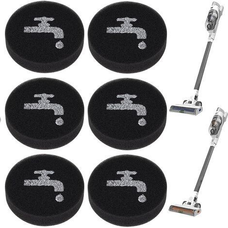 Filtres éponge compatibles avec les aspirateurs sans fil BLACK+DECKER POWERSERIES+ 16 V/20 V modèles BHFEA420J, BHFEA520J, BHFEA18D1, comparé à la pièce BHFEAF1-6Pack (1/5)
