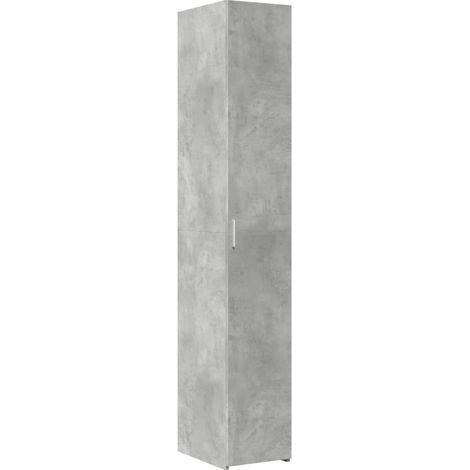 Credenza buffet cassettiera mobile contenitore organizer cucina soggiorno soggiorno alto 30 x 42,5 x 185 cm derivati del legno grigio 020034236