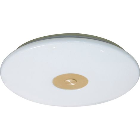 Plafón LED regulable "Pro" redondo con mando a distancia (50W 3CCT 2900lm) IP20 Ø50cm fabricado en aluminio y acrílico color bla (1/3)